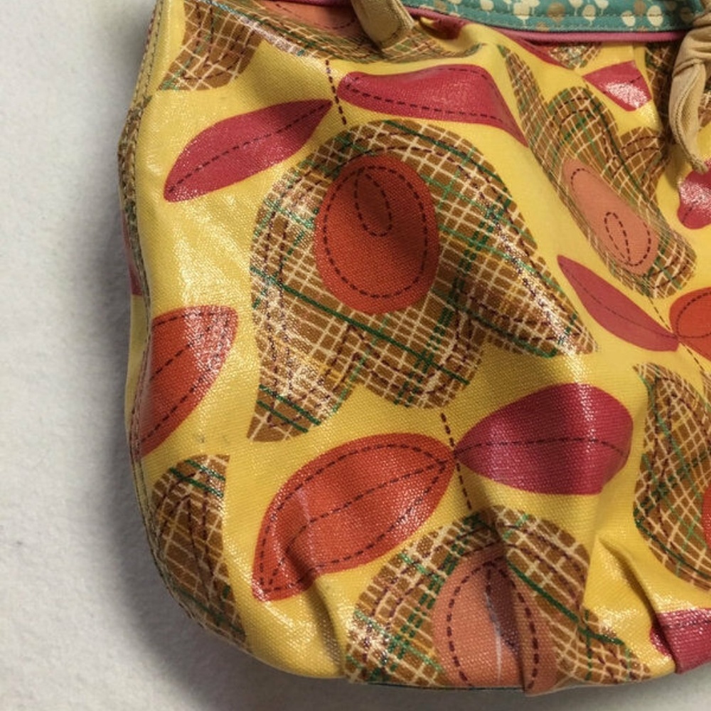 Fossil Key Per Tulip Flower Coated Canvas Purse - image 8